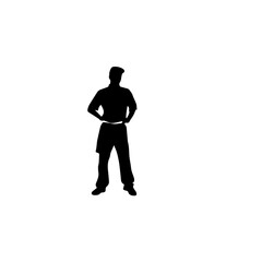 chef silhouette illustration