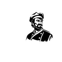 chef silhouette illustration