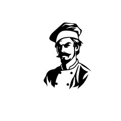 chef silhouette illustration