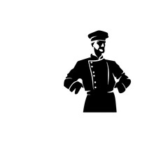 chef silhouette illustration