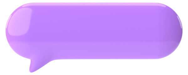 Speech bubble. Chat bubble. 3D illustration.