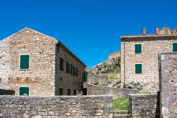 Fototapeta premium Knin Fortress (Kninska tvrđava) in the state of Šibenik-Knin Croatia