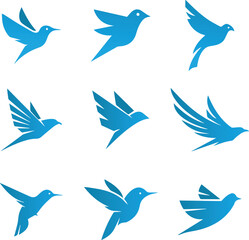 set of birds vector art element design, bird, vector, silhouette, animal, illustration, flying, nature, icon, pattern, set, fish, birds, art, design, symbol, sea, dove, seamless, shark, swallow, wing