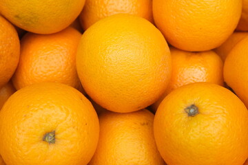 Close up Fresh orange fruits,  normal angle of view