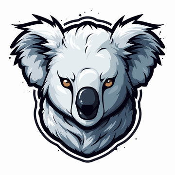 Esport vector logo koala, koala icon, koala head, vector