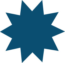 blue sparking star. Hand drawn stars and sparkles symbol stars and sparkles isolated on white background. Sparkles symbols.