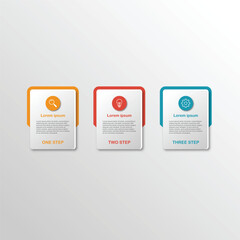 Vector infographic design template with 3 options or steps