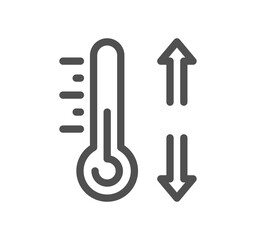 House heating related icon outline and linear symbol.