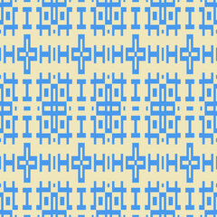 Ethnic ornament. Seamless pattern. Geometrical backdrop. Linear background. Geometric wallpaper. Tribal motif. Digital paper. Textile print. Abstract vector.