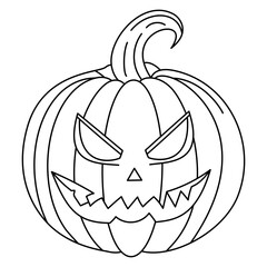 pumpkin halloween vector drawing illustrator