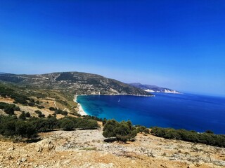 view of the sea and mountains