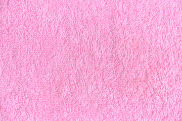 Background soft terry, pink and clean towel.