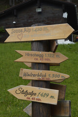 kleinwalsertal, wegweiser