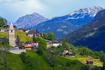 St. Peter in der Region Plessur, Gemeinde Arosa im Kanton Graubünden (Schweiz)