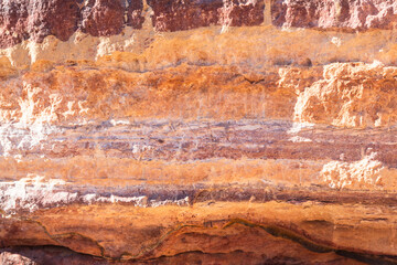Pattern and texture of limestone, sand or stone in desert