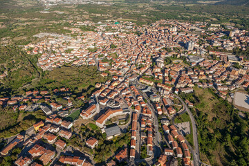 Obraz premium aerial view of Tempio Pausania Sardinia