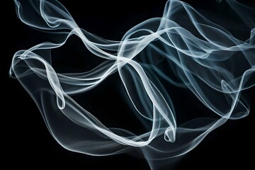 abstract smoke on black