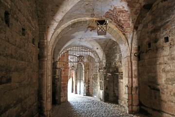 Fototapeta na wymiar Tunnel in the Citadel at Bitche in France 