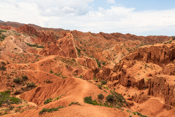 Fototapeta premium Fairytale Canyon Skazka in Kyrgyzstan