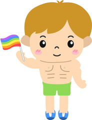 people pride month cartoon