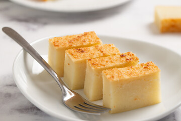 Traditional Chinese baked sweet cassava cake