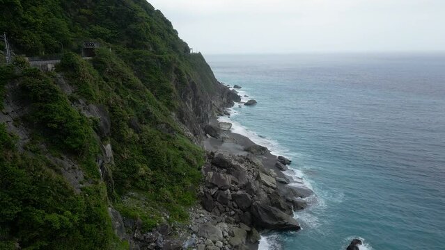 Coast Line Taiwan Cliffs