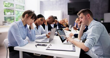 Bored Business Presentation In Classroom