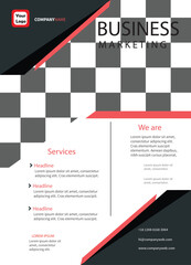 Modern Infographic Business Flyer Template Desig