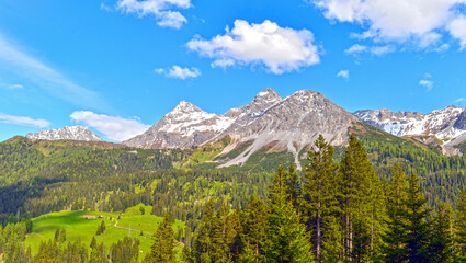 Die Plessur-Alpen im Schweizer Kanton Graubünden