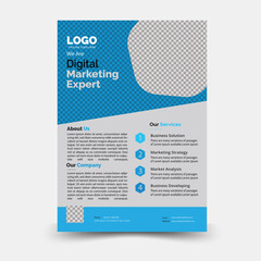 business flyer template design, marketing proposal, promotion, advertise,