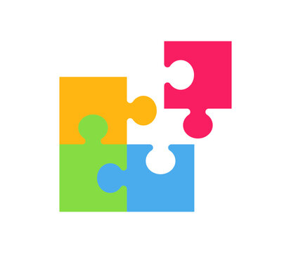 recommend clip art: Jigsaw puzzle icon. Colorful puzzle game icon. Autism symbol.