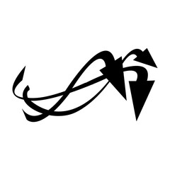 Abstract black arrows. Motion effect overlay. Shape and shapes. Graphic resource and backdrop.