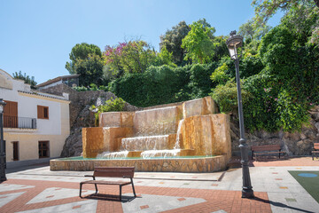 Fountain at Plaza de Andalucia Square - Olvera, Andalusia, Spain