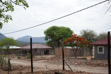 South African, tribal village