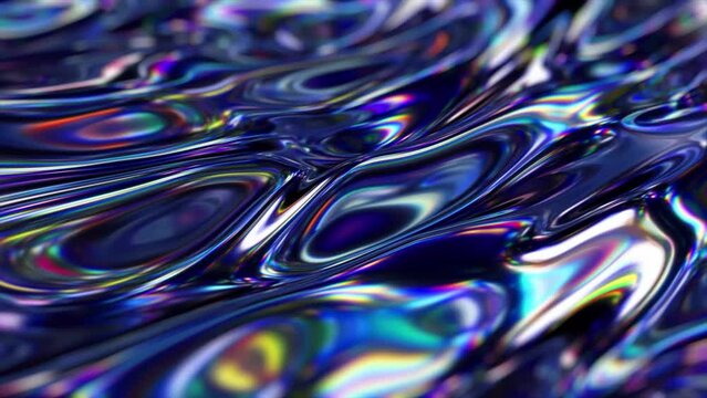 Halographic gradient, Multicolor metallic surface, Modern colorful wallpaper