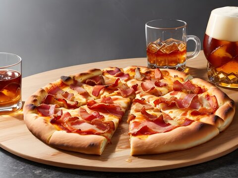 pizza on the table,pizza with cooldrink
