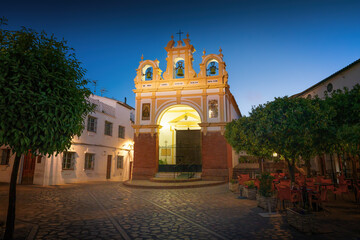 Chapel of San Juan de Letran at night - Zahara de la Sierra, Andalusia, Spain
