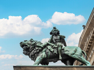 Obraz premium gendarme market with french cathedral