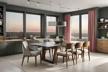 modern dining room