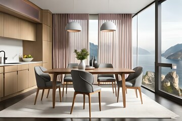 modern dining room