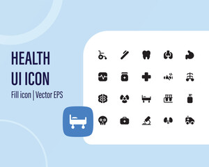 medical care thin line icons. Wellness icon set. Containing massage, yoga, spa, relaxation, health, exercise, diet, well-being, meditation, aromatherapy, and more. Solid icon collection.
