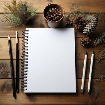 Woman Drawing in Sketchbook with Pencil at Wooden Table, Top View Stock  Image - Image of draw, leisure: 243607331