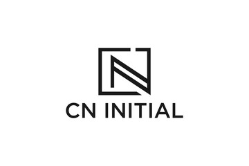 C N initial logo letter typography icon symbol business