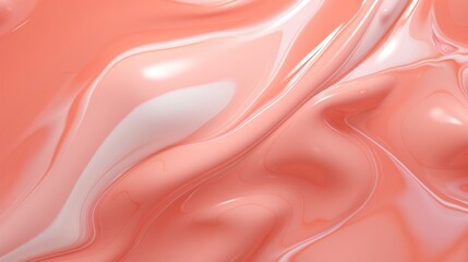 Fototapeta premium Digital fluid liquid wave background. Pink liquid marble glaze texture.
