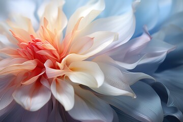 Macro details, flowers, Intricate, Delicate, Textured, Abstract, Botanical digital Whirling Chroma