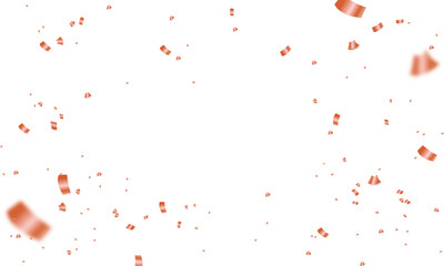 Vector golden red confetti background