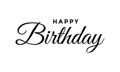 Vector happy birthday typography style vector