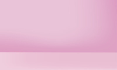Vector abstract pink studio background for product presentation empty room