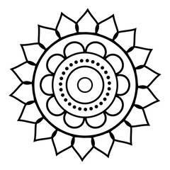 Vector lineal mandala background