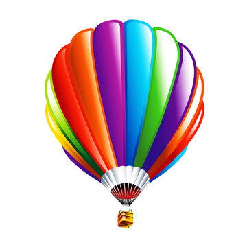 recommend clip art: Vector isolated hot air balloon